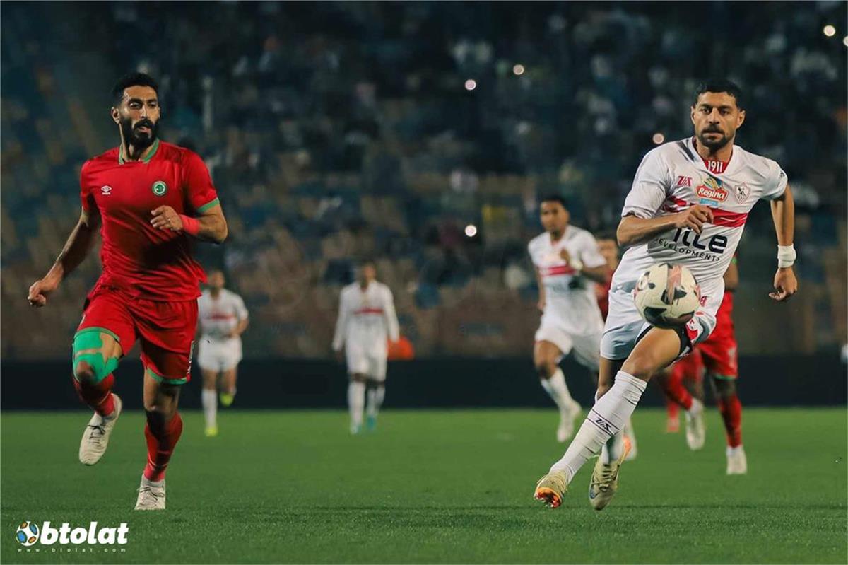 رجل مبارة الزمالك ومودرن سبورت في الدوري المصري